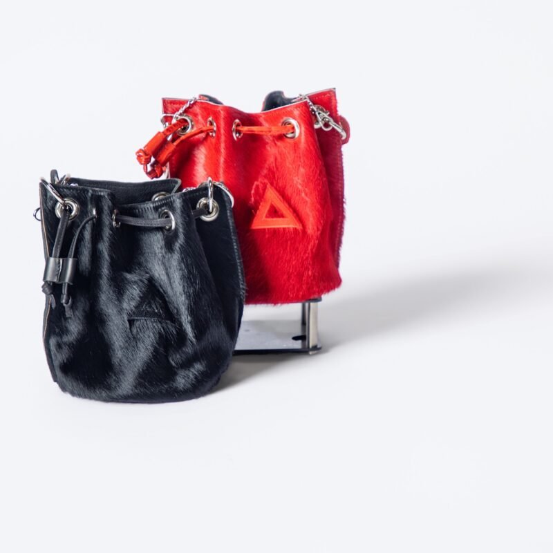 Leather Small Bucket Bag