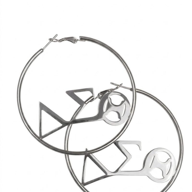 ΔΣΘ Hoop Earrings