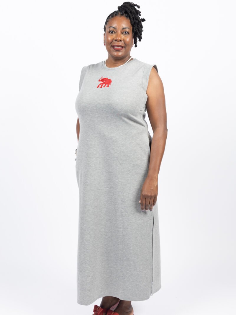 Red Elephant Maxi Dress