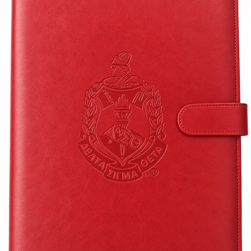DST Red PU Leather Portfolio