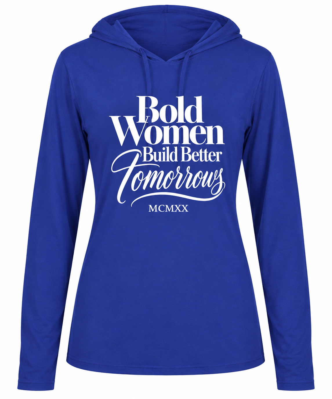 Bold Women Sweatshirt - Blue & White